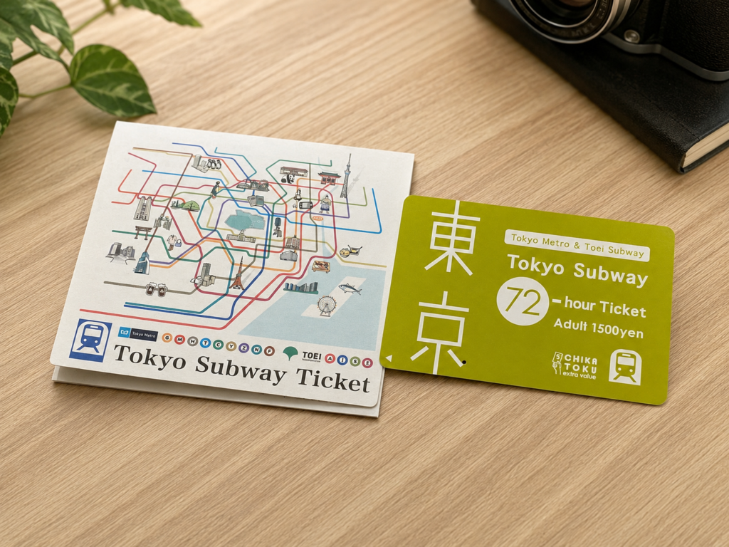 Tokyo Subway Ticket concept image for Tokyo Metro and Toei Subway travel