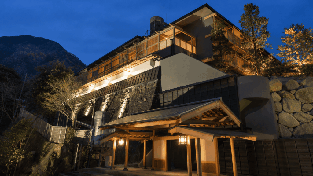 Forest-view private open-air onsen at Madoka No Mori