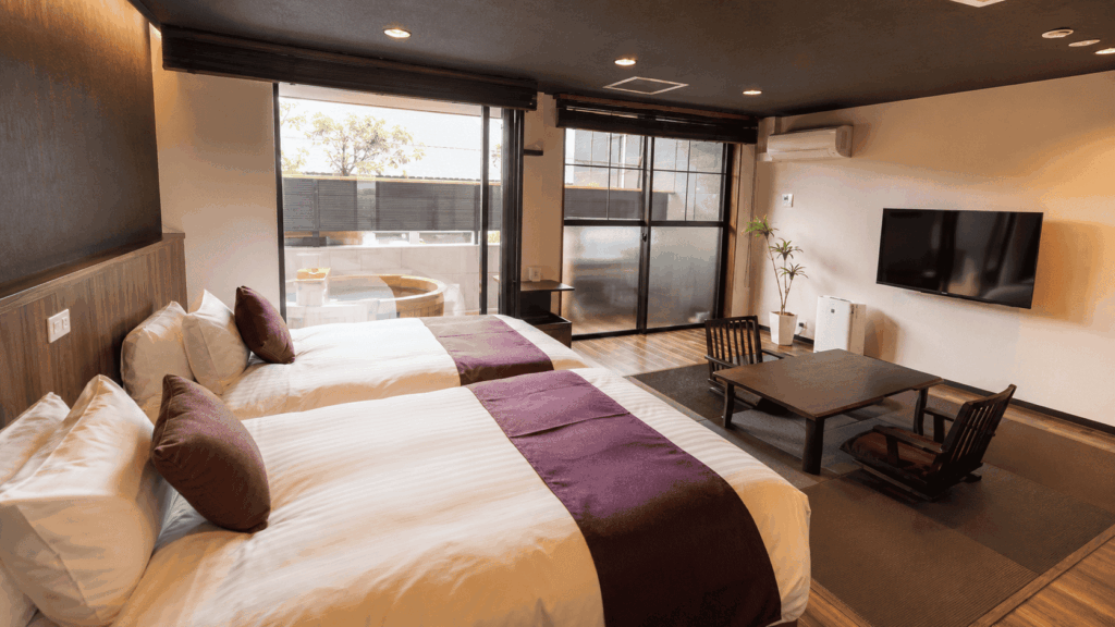 Guest room at LiVEMAX Resort Aki Miyahama Onsen